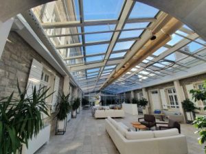 retractable glass roof