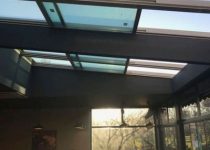 sliding glass roof